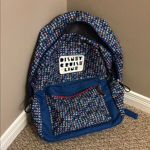 Disney Cruise Line Disney Parks Backpack with Nautical Symbol Flag Pattern